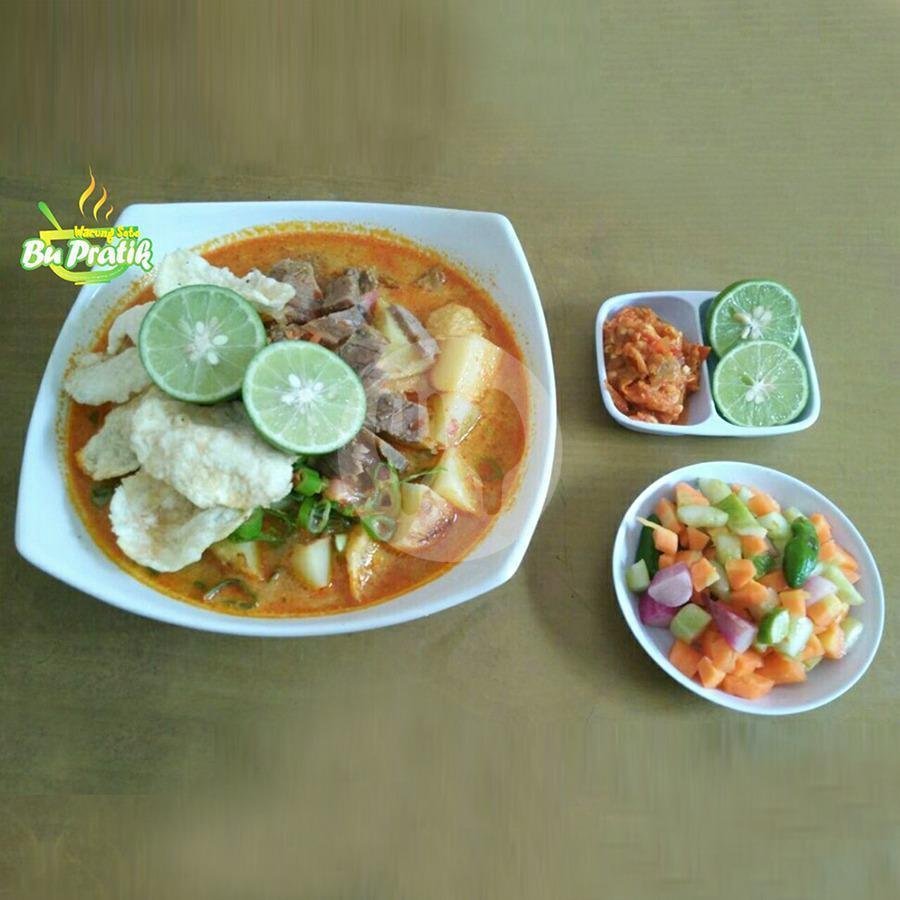 Soto Ayam Lamongan menu Warung Soto Bu Pratik, Cengkareng