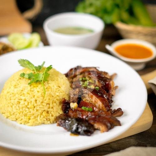 Nasi Putih Ayam Panggang menu Olly Hai, H. Mesri