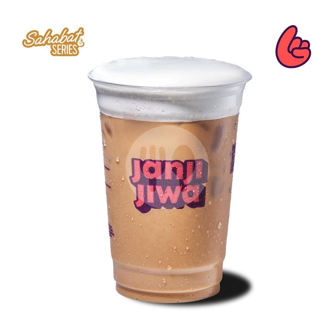 Kopi Susu Karamel menu Kopi Janji Jiwa & Jiwa Toast, Batang Arau