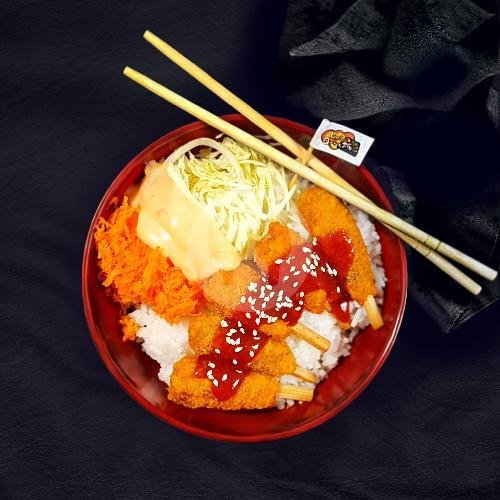 Paket Kaki naga Obento free es teh menu Katsu O Bento