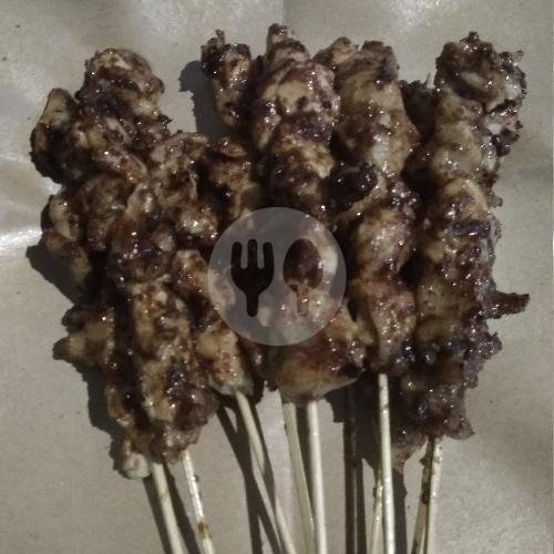 Sate Kulit + Lontong menu Sate Ayam Mas Agus, Pogung Baru
