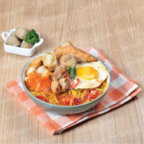 Seblak Komplit Topping Otak-otak Gratis Es Teh Manis menu Seblak Smaput 13A, Cipinang