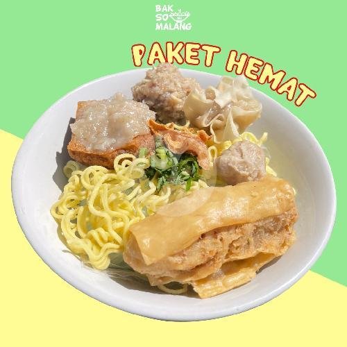 Paket Mie Bakso menu Bakso Malang MM, Pluto Utara
