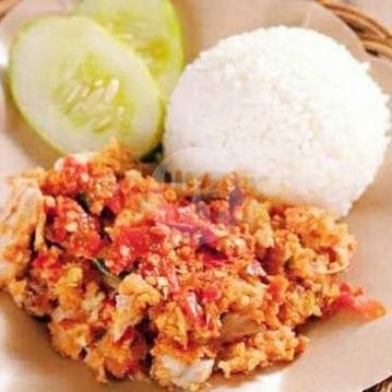Pecel Ayam menu Warung Tenda Lik Min, Sendowo