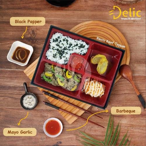 Bento Teppan Beef menu Delic Bento & Rice Bowl, Cisaranten Kulon
