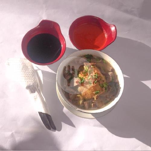 Soto Nasi Paru menu Soto Garuda, Padang Utara