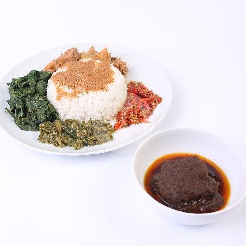 NASI AYAM. BAKAR KOMPLIT menu Nasi Padang RM. Salero, Malabar