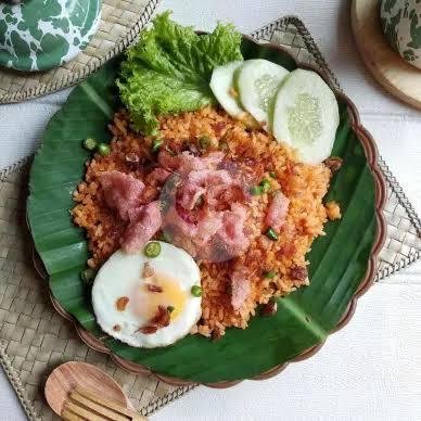Nasi Rendang + Ice Lemon Tea / Es Teh Manis menu RM. Padang Mahkota, Telkom