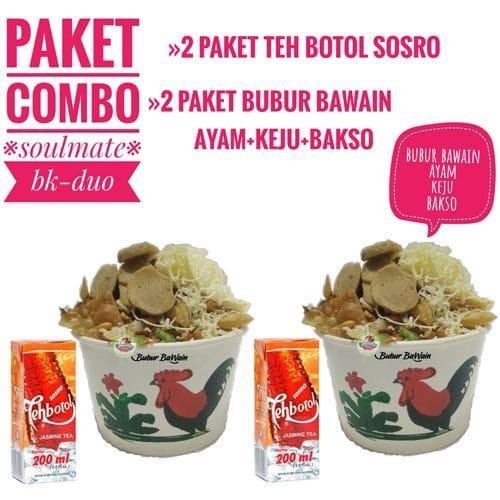 Paket Rame 1 menu Bubur Ayam Bawain, Matraman