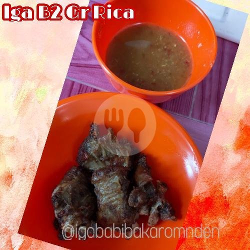Nasi Iga Babi Bakar menu Iga Babi Bakar Om Nden, Grogol