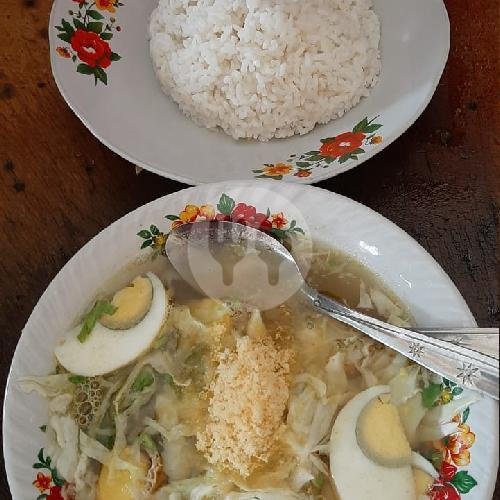 Nasi Soto Ayam Pisah menu Soto Ayam Lamongan Cak Kan, Prapen