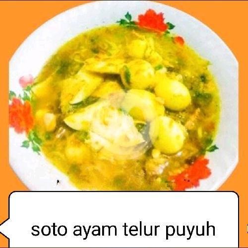 Sate Telur Puyuh Isi 4 Pcs menu Soto ayam Madura Mas Sahid. Raya Cipadung, Raya Cipadung