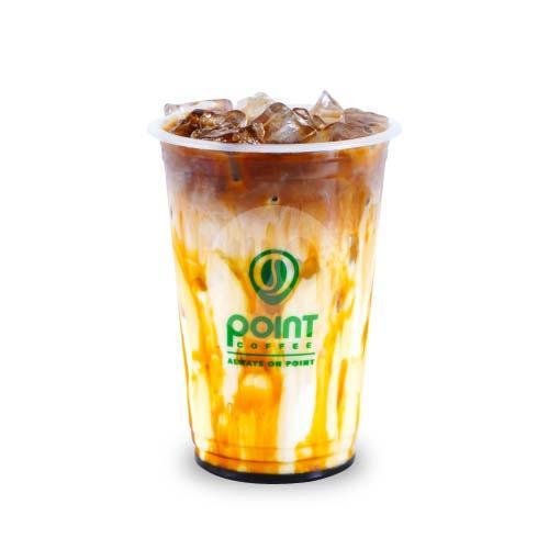 Iced Shaken Blackpeach menu Point Coffee, Indomaret Arcamanik Endah