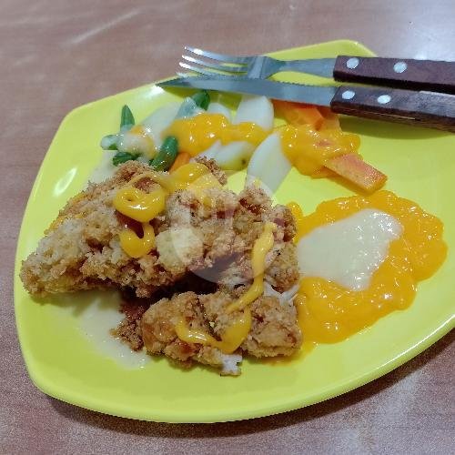Steak Ayam Krispy Black pepper menu Dapur Mbo Genduk