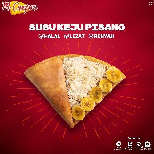 Crepes Kacang Pisang Susu menu M Crepes, Sawahan