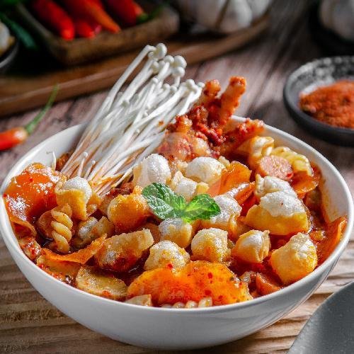 Baso Aci Priangan menu Seblak Pasta, Patangpuluhan