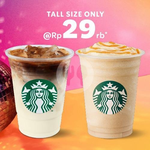 Bundle Tumbler Bag + 2 Beverages menu Starbucks, Jemur Sari