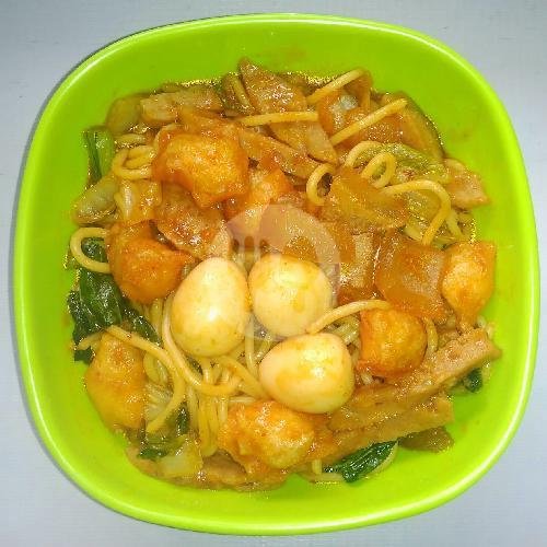 Pangsit+siomay Jando Kuah menu Seblak Teh Nur, Bandung Kulon