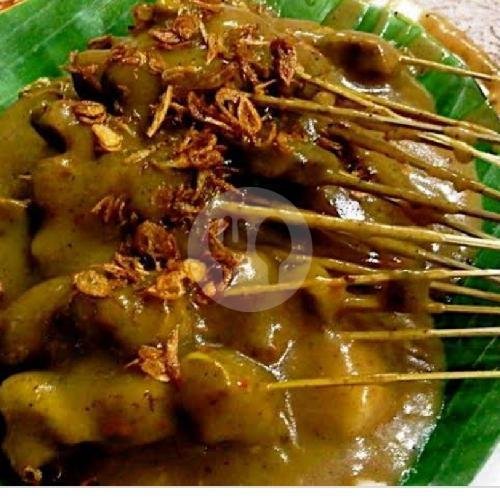 10 Tusuk Sate Ayam Bumbu Padang + Kupat menu Sate Padang Pusako, Bantar