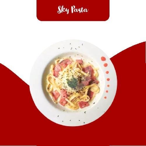 Fettuchini Carbonara menu Sky Pasta, Pamulang