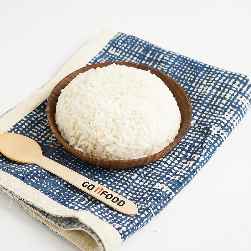 Nasi Putih menu Warung Bu Kris, Juanda