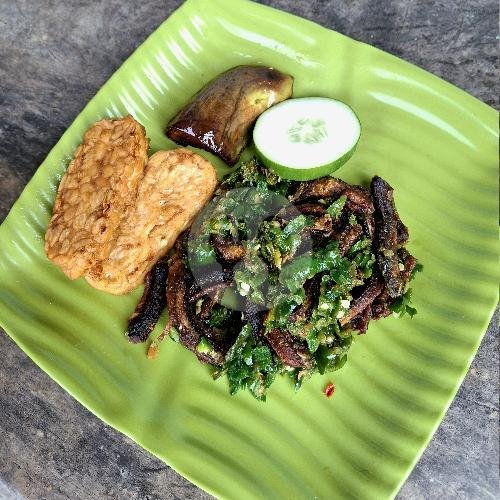 Nasi Ayam Penyet. menu Sambal Belut Bu Slamet