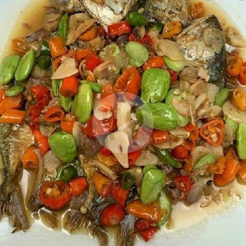 Tumis Ikan Peda Cabe Hijau Pete menu Ayam Geprek Recet, Tanah Kusir
