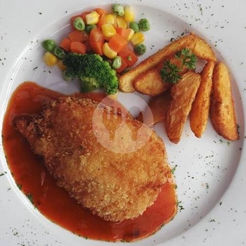 Chiken Popcorn Bbq menu Kopi Pasir Aladdin & Yasmin Burger, Veteran