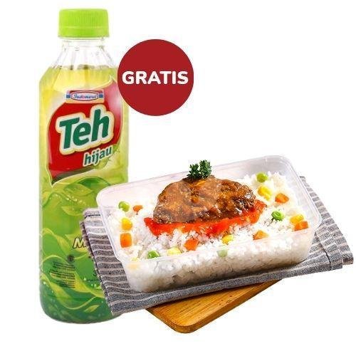 FREE DRINK! Yummy Choice Nasi Beef Yakiniku menu Point Coffee, Indomaret Johar Menteng