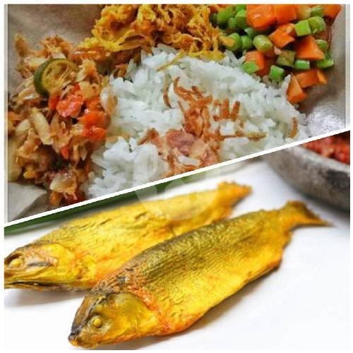 Nasi Rames Pindang Goreng menu Warteg Bu Dewi, Palebon, Pedurungan Semarang