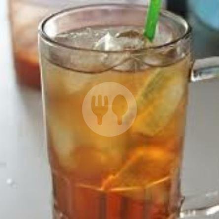 Es Jeruk Manis menu Warung Lontong Balap Pak Rebi, Gunung Anyar