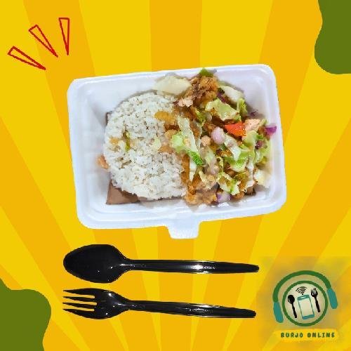 Nasi Ayam Geprek Fillet menu Burjo Online 01, Seberang Pasar Damar