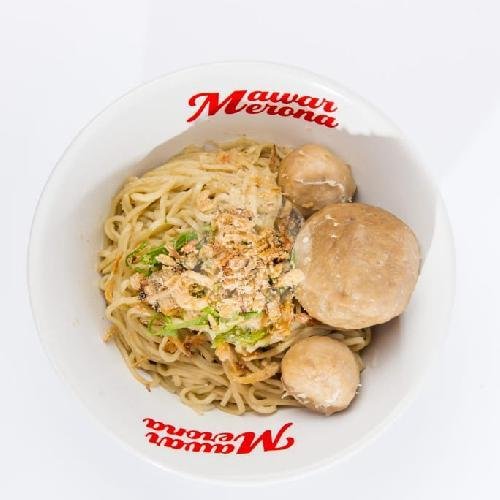 Yamien Manis Baso Telur menu Baso Mawar Merona, Cihampelas