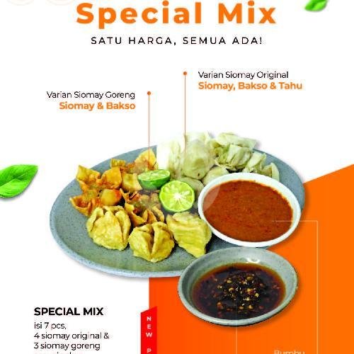 Siomay Spesial Mix menu Siomay Wiguna, Cilolohan