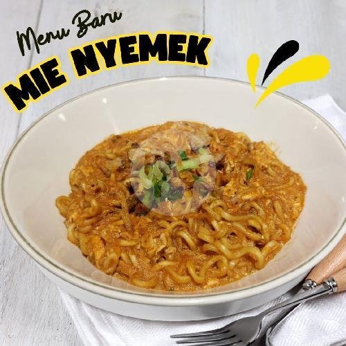 Mie Nyemek menu Nucafe, Bubur Kopi Soto, Grand Galaxy