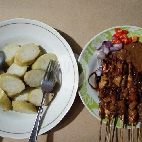 Sate Kambing + Lontong/Nasi menu Sate Ayam dan Kambing Cak Dul, Jetis