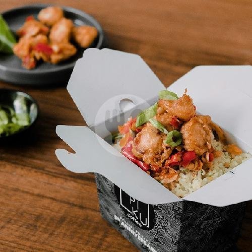 Nasi Daun Jeruk + Ayam Cabe Garam menu Kupiku Coffee, Umbulharjo