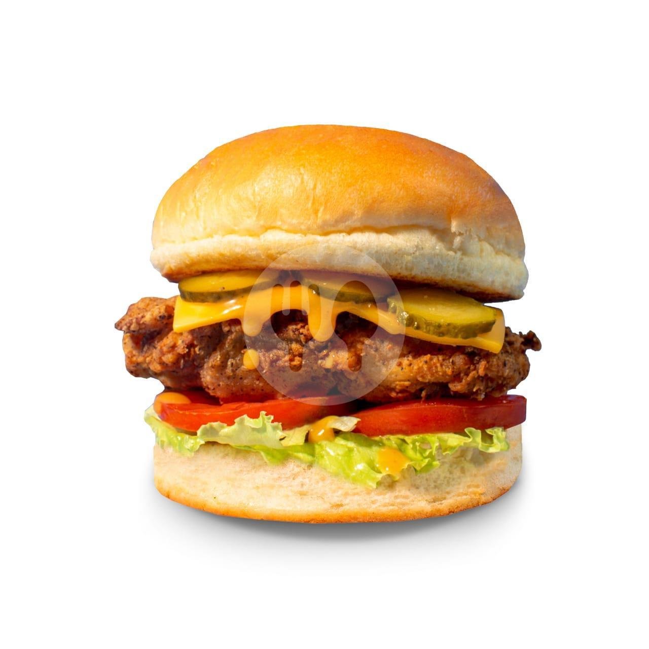 Cheese Burger menu Slice of Cali Pizza, Gwalk