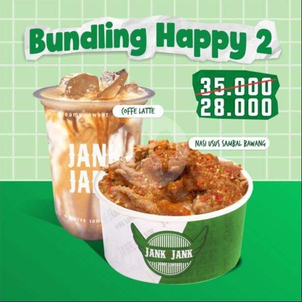 Bundling Happy 2 menu Jank Jank Wings Semarang, Tirto Agung