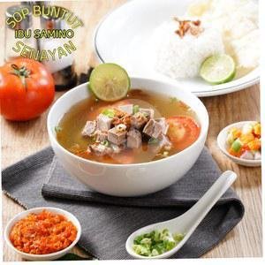 Paket Soto Betawi Daging + Nasi menu Sop Buntut Ibu Samino Senayan, Permata Hijau