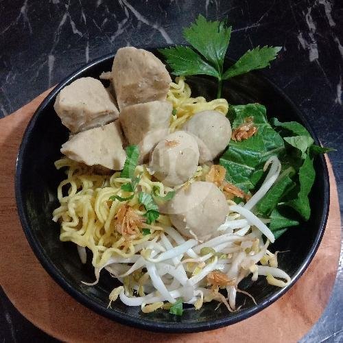Mie Kocok + Potongan Daging(campur Lemak Daging) menu Mie Kocok Mie Baso Bojes, Babakan Situ