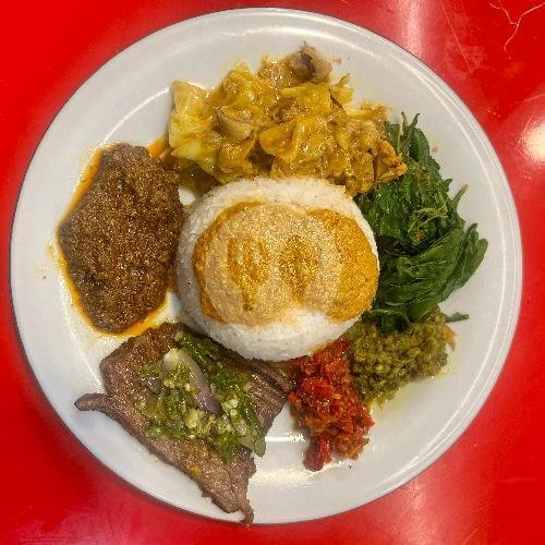 Nasi Ayam + Telur menu RM Pagi Sero, Dago