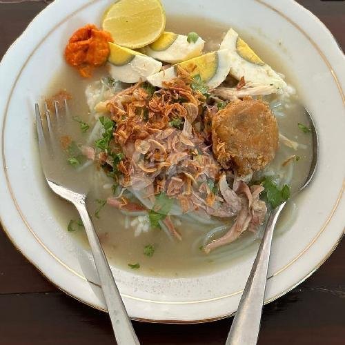Nasi Campur Telur menu Warung Sego Meduro Suramadu Bu Anna, Klampis Jaya