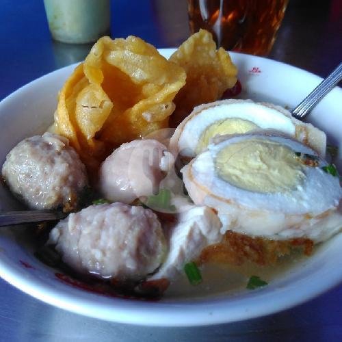 Bakso Telur Kuah Tanpa Mie menu BAKSO URAT CAK EKA AREMA MALANG JATIM
