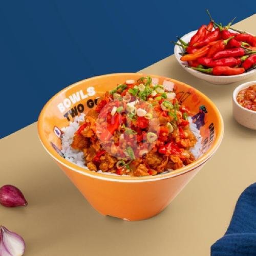 Tornado Black Pepper Mighty Chicken Bowl menu Bowls Two Go, Grand Indonesia
