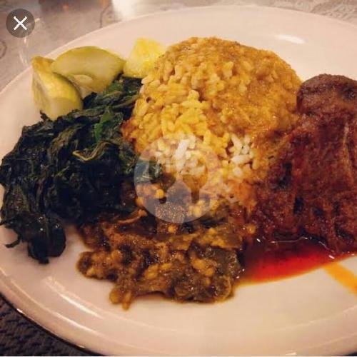 Nasi Ayam Goreng Balado menu RM Mutiara Minang, Pasirluyu