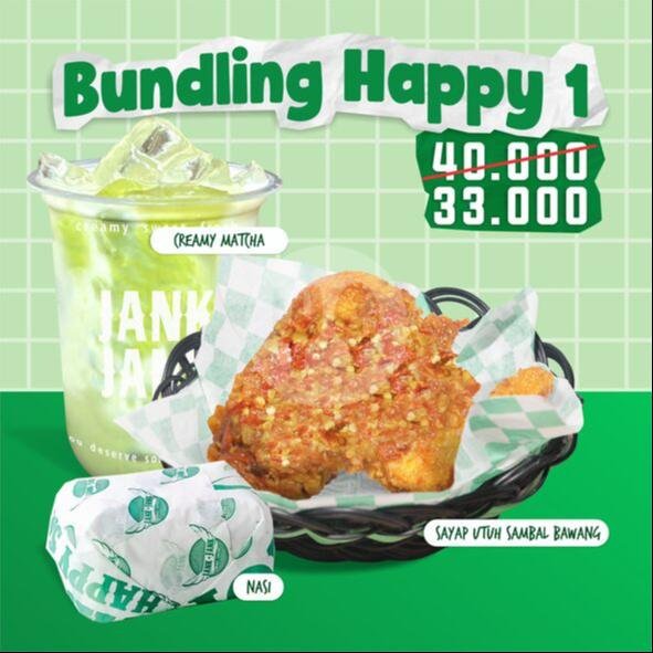 Bundling Happy 1 menu Jank Jank Wings, Solo