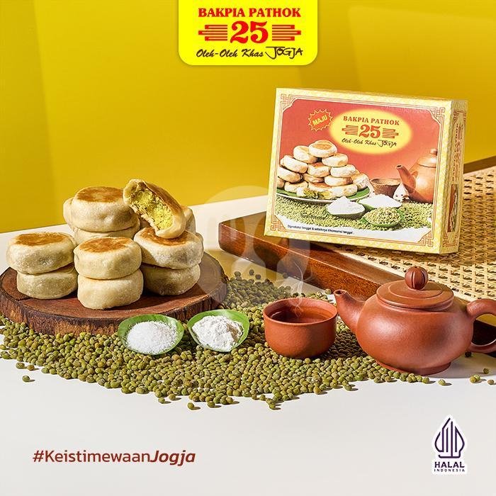 Bakpia Pathok 25 Original Kacang Hijau menu Bakpia Pathok 25 Pathok Jaya, Malioboro