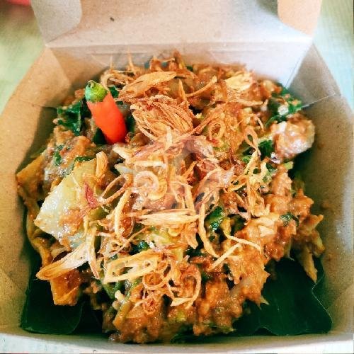 Lotek Lontong Kerupuk menu SAUNG CEUCEU (Lotek & Nasi Bakar), Guntursari Wetan