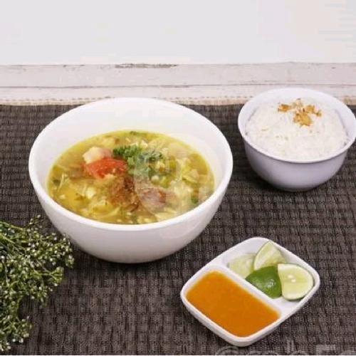 Soto Sulung + Nasi menu Warung Soto Madura Cak Holis Ayam & Sulung, Gegerkalong